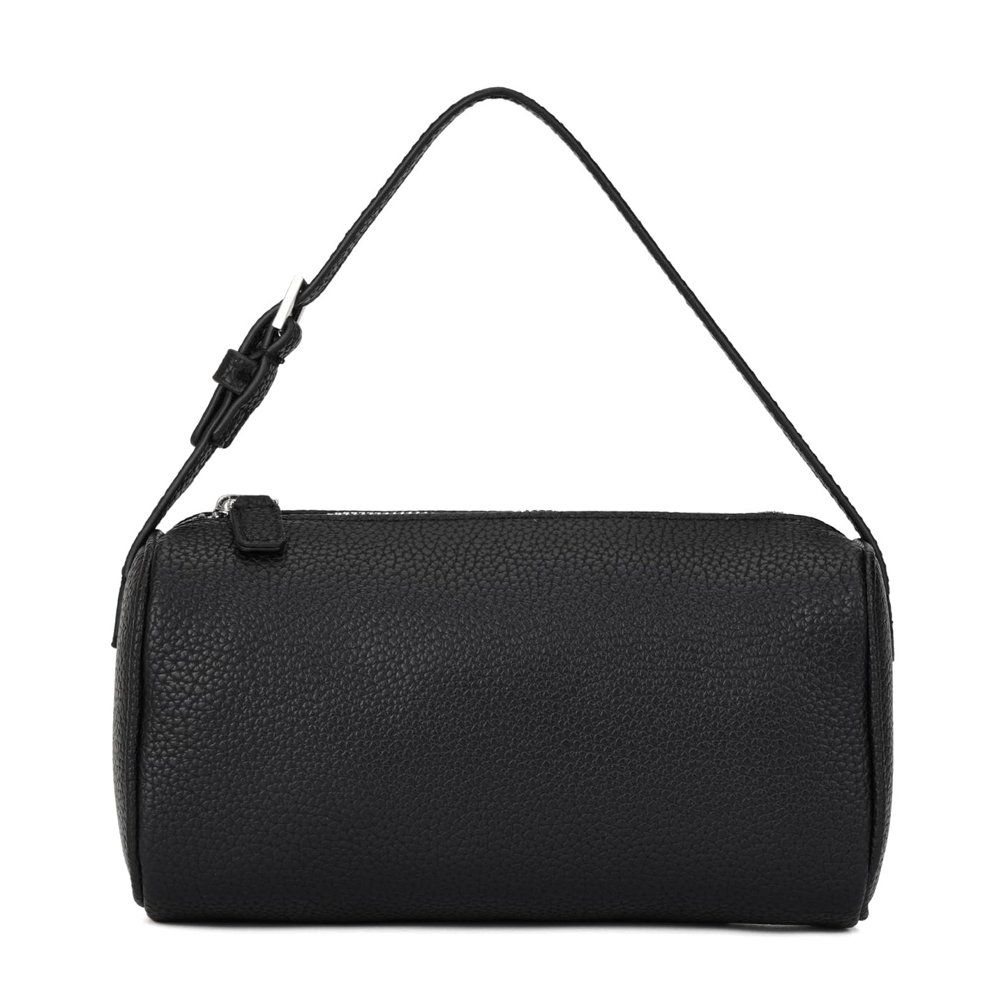 jaceeshlyn Crossbody Bag for Women Trendy PU Leather Small Barrel Purse Designer Hobo Bags Shoulder Handbags (Black)