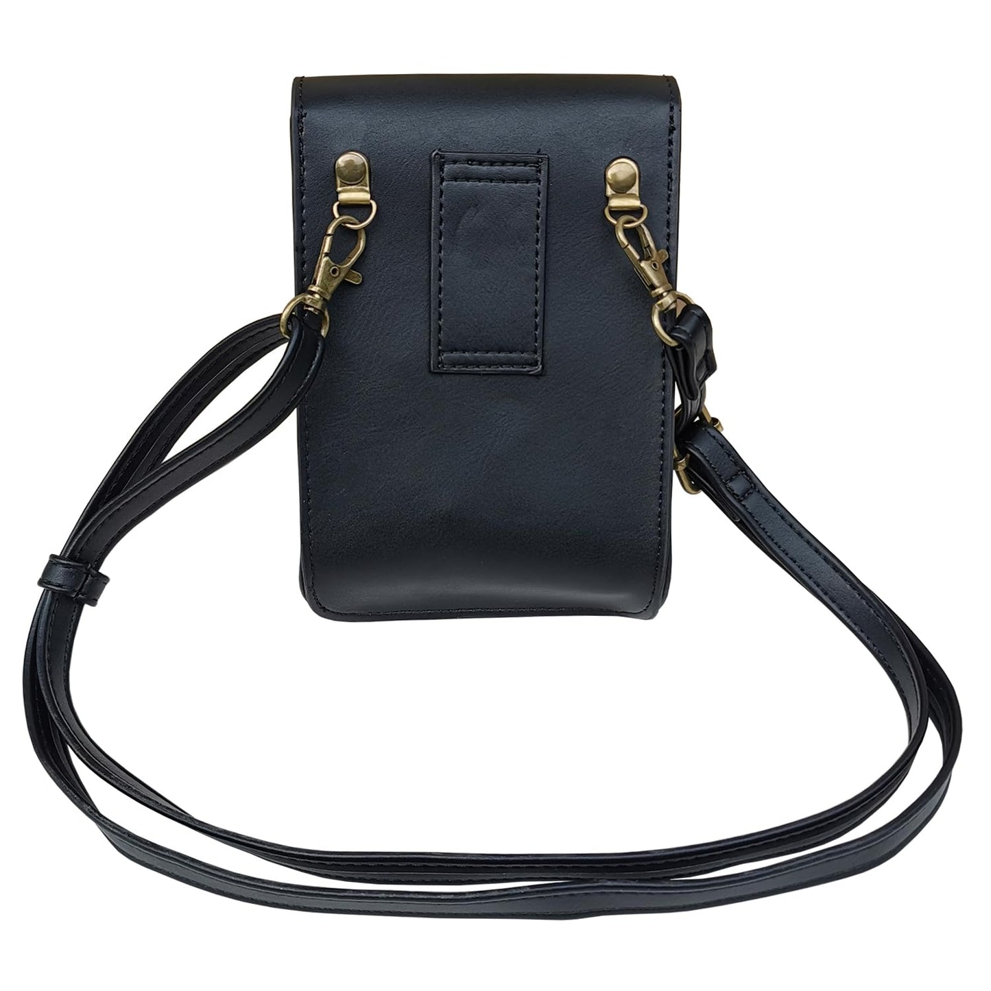 Larswon Belt Pouch, Renaissance Bag Medieval Leather Ren Faire Accessories Small Crossbody Belt Bag Cell Phone Pouch Renaissance Belt (Black - Fairy)