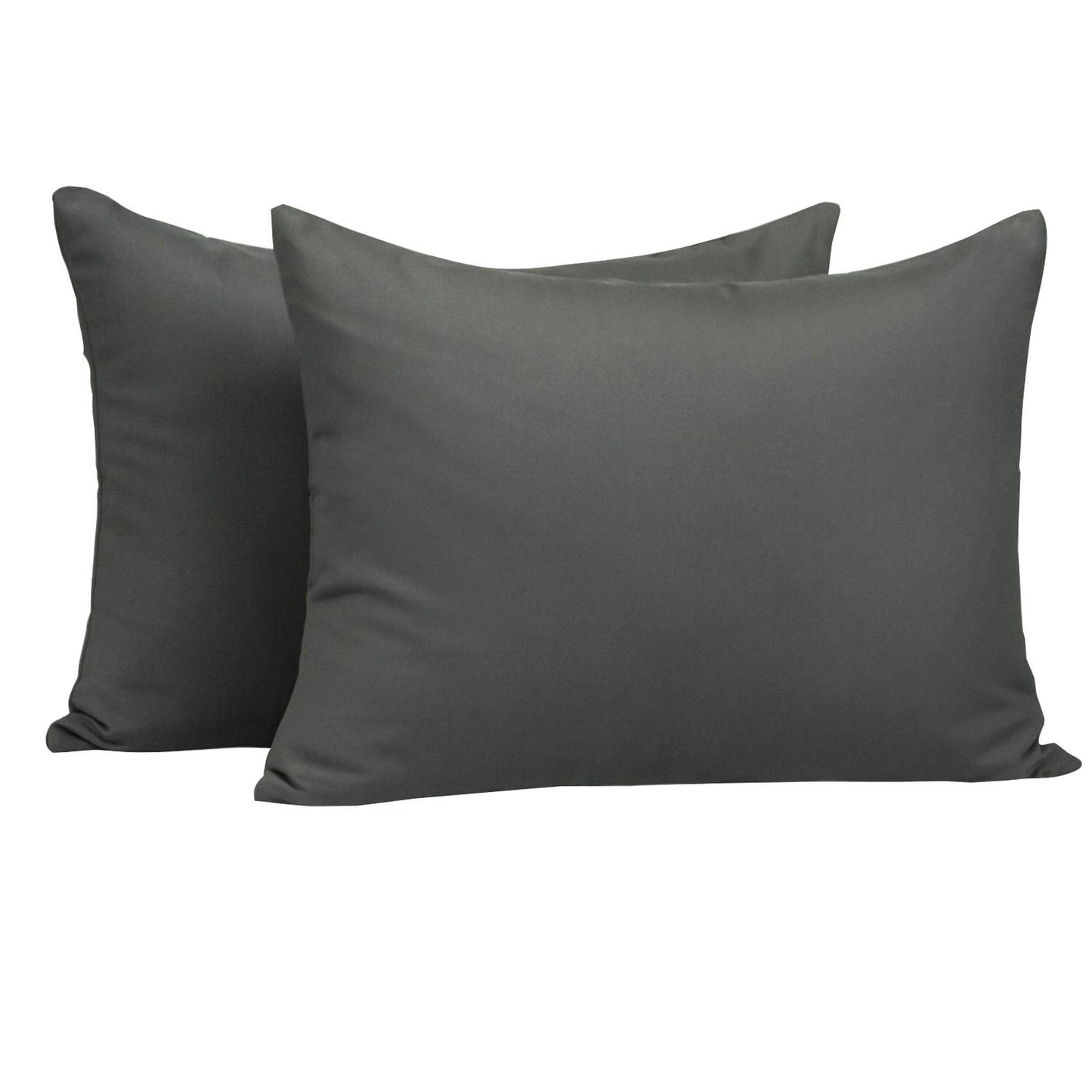 NTBAY Zippered Toddler Pillowcases Set of 2, 100% Brushed Microfiber 13x18 Pillowcases, Super Soft and Cozy Travel Kids Nursery Pillow Cases, 13x18 Inches, Dark Grey