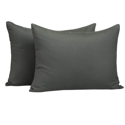 NTBAY Zippered Toddler Pillowcases Set of 2, 100% Brushed Microfiber 13x18 Pillowcases, Super Soft and Cozy Travel Kids Nursery Pillow Cases, 13x18 Inches, Dark Grey