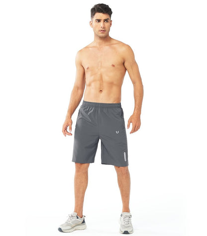 NORTHYARD Men's Athletic Running Shorts Gym Workout 7"/9"/5" Quick Dry Lightweight Sports Basketball Tennis 3 Zipper Pockets SMOKEGREY-9inch 2XL