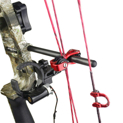 Aluminum Compound Bow Cable Slide Archery Bow String Splitter Roller Glide Replacement Bowstring Separator Arrow Pulley (Red)