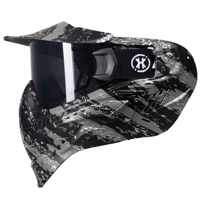 HK Army HSTL Goggle Paintball Airsoft Mask with Anti Fog Thermal Lens (Fracture Black/Grey/Smoke Lens)