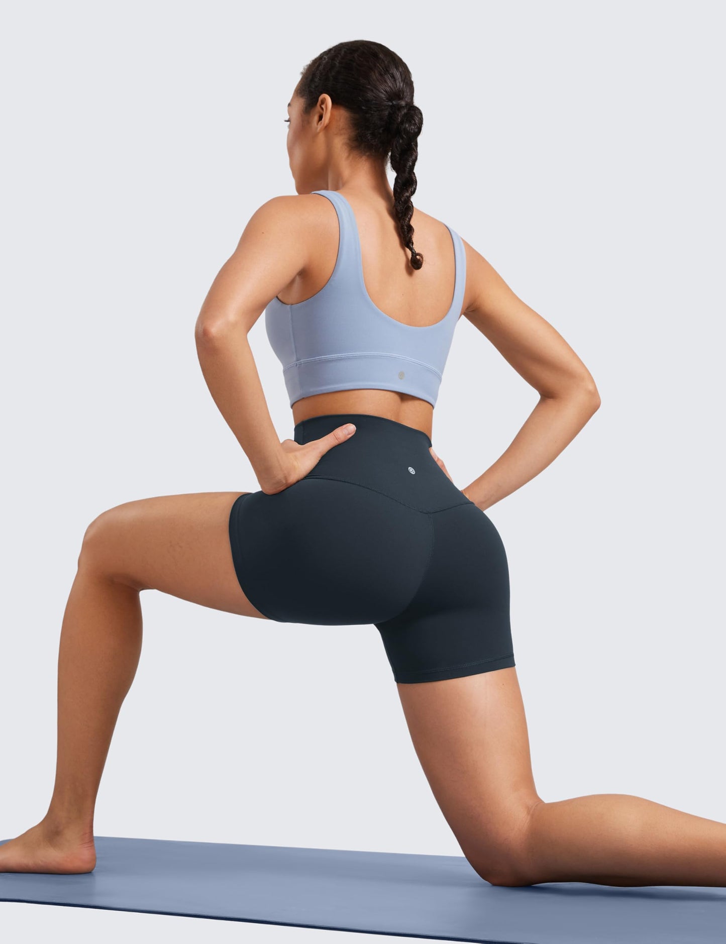 CRZ YOGA Butterluxe Biker Shorts 4" True Navy X-Large