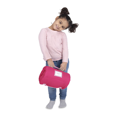 NoJo Peppa Pig I'm so Happy Toddler Nap Mat - Includes Attached Pillow and Fleece Blanket