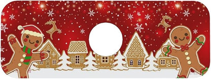 Christmas Snowflakes Gingerbread Man Deer Tree 15" X 5.5" Kitchen Sink Splash