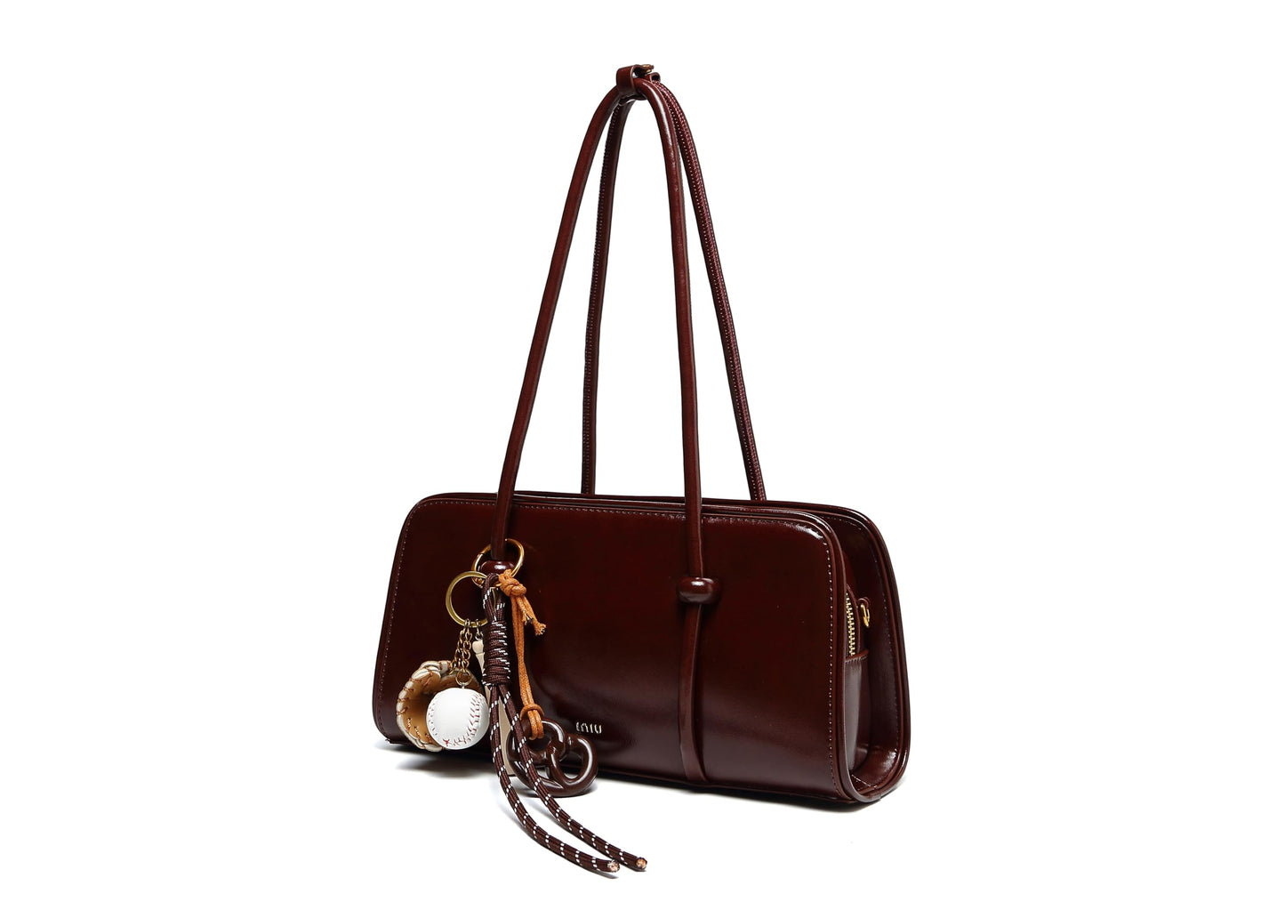 RTPRTP Brown Purse for Women, Small Faux Leather Top Handle Handbag with Crossbody Strap, Retro Satchel Shoulder Bag for Everyday Work and Going Out (brown)