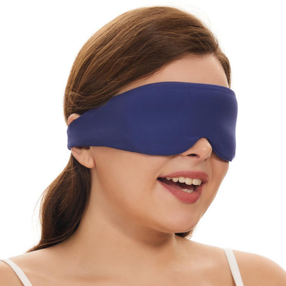 Alaska Bear Sleep Mask for Side Sleepers 2022 Headband Design, Cup-Shaped and Extra-Soft, 100 Blackout Eye Mask Shades Cover for Men and Women Home or Travel, Machine Washable, Black