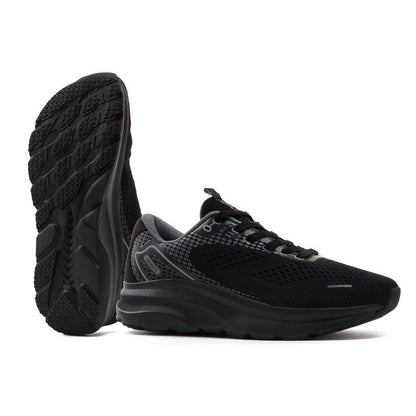 JACKSHIBO Wide Toe Box Shoes for Men Arch Support Shoes Wide Width Sneakers for Running Walking Athletic Tennis Orthopedic Plantar Fasciitis Workout with Thick Cushioned Zero Drop Sole Black
