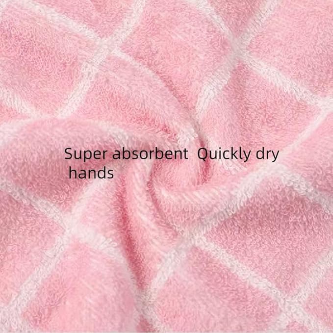 2 Pcs Kitchen Cotton Classical Striped Towel/Absorbent Towel/Hanging Towel/Hand