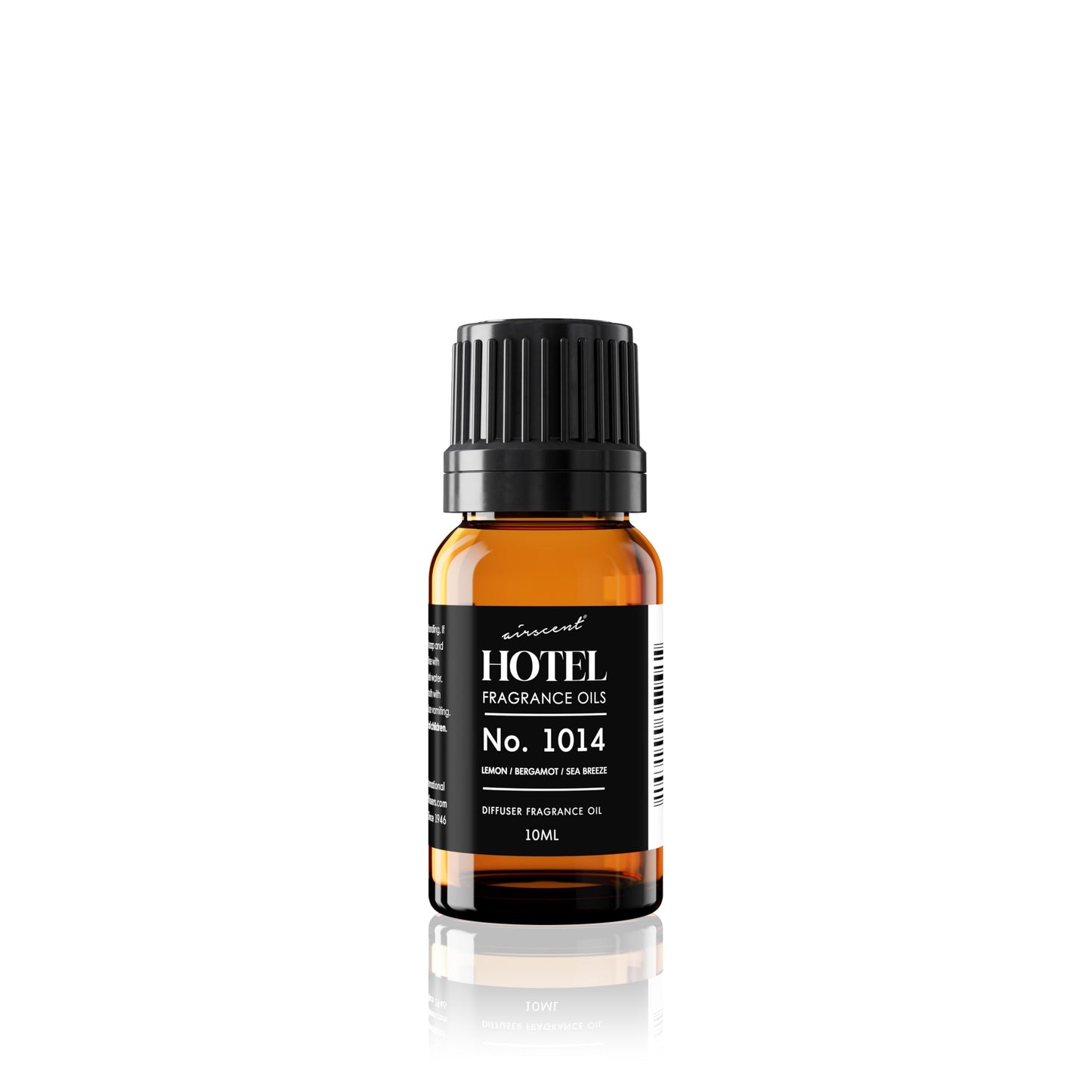 AirScent Hotel Diffuser Oil No. 1014 Inspired by The 5-Star Hotel Scent - Lemon Bergamot Sea Breeze - Fragrance Oil for Ultrasonic and Waterless Diffusers and Crafting - 10 mL, 0.34 fl oz Glass Bottle