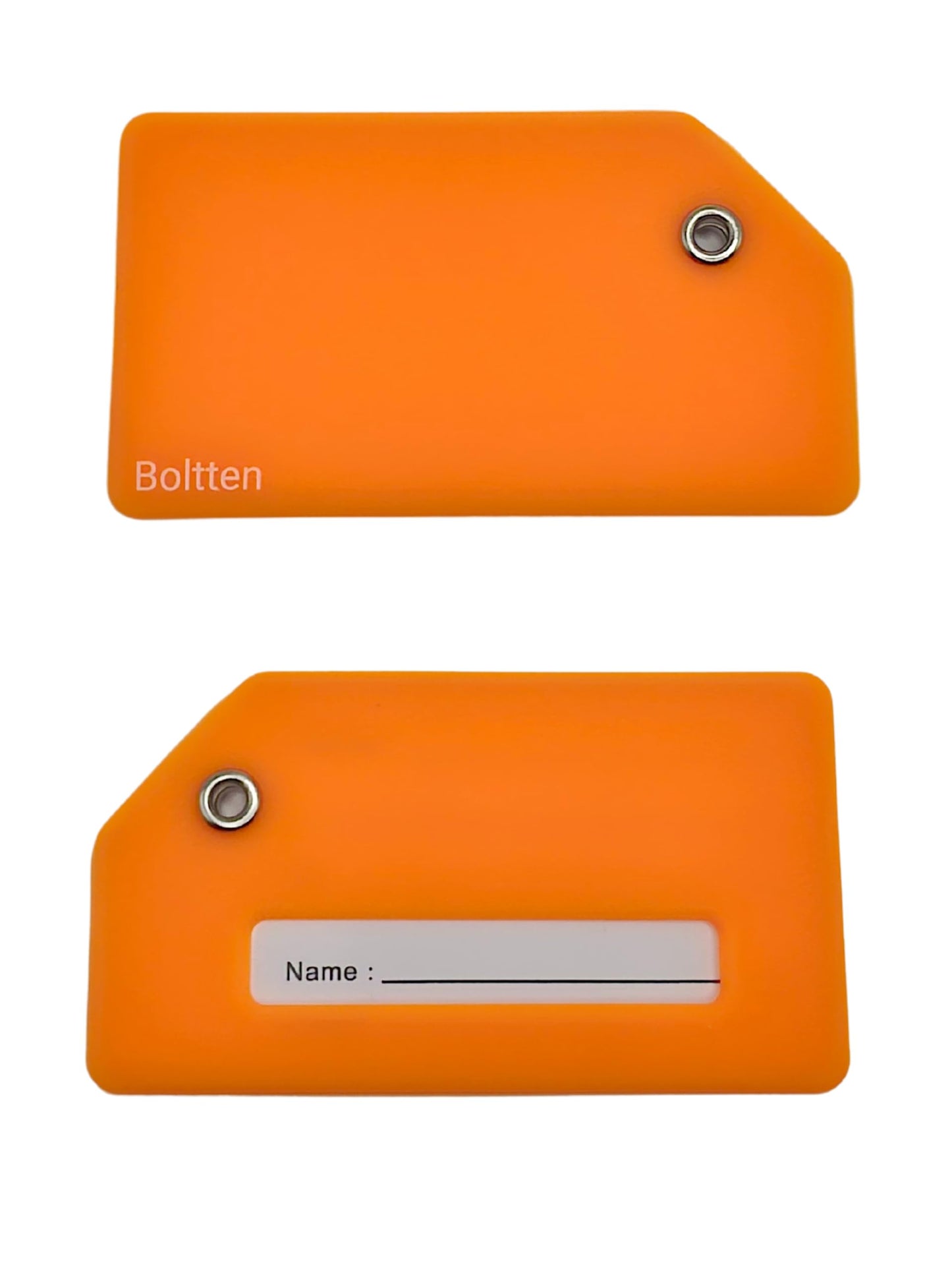 5 Pack Silicone Luggage Tag with Stainless Loop and Name Id Card, Perfect for Suitcases, Handbags and Luggage