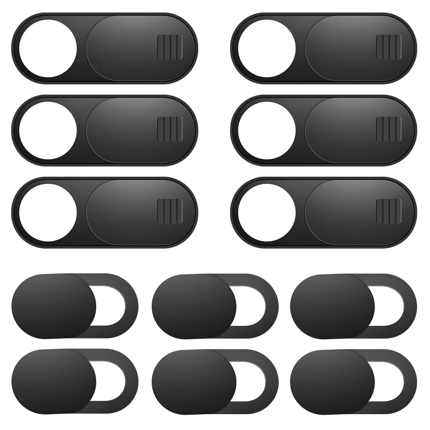 ZUCUCUC Laptop Camera Cover Slide, 12 Pack Webcam Cover, Phone Camera Cover, Ultra-Thin Computer Slide - Fits Most Laptop, Desktop, PC, Tablet, Smartphone to Protect Your Privacy and Security