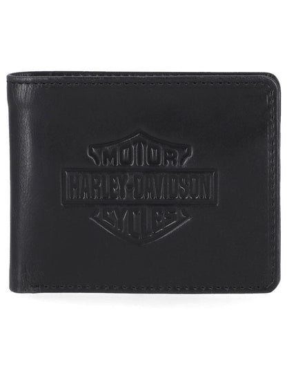 Harley-Davidson Men's Genuine Leather Rfid Blocking Wallet