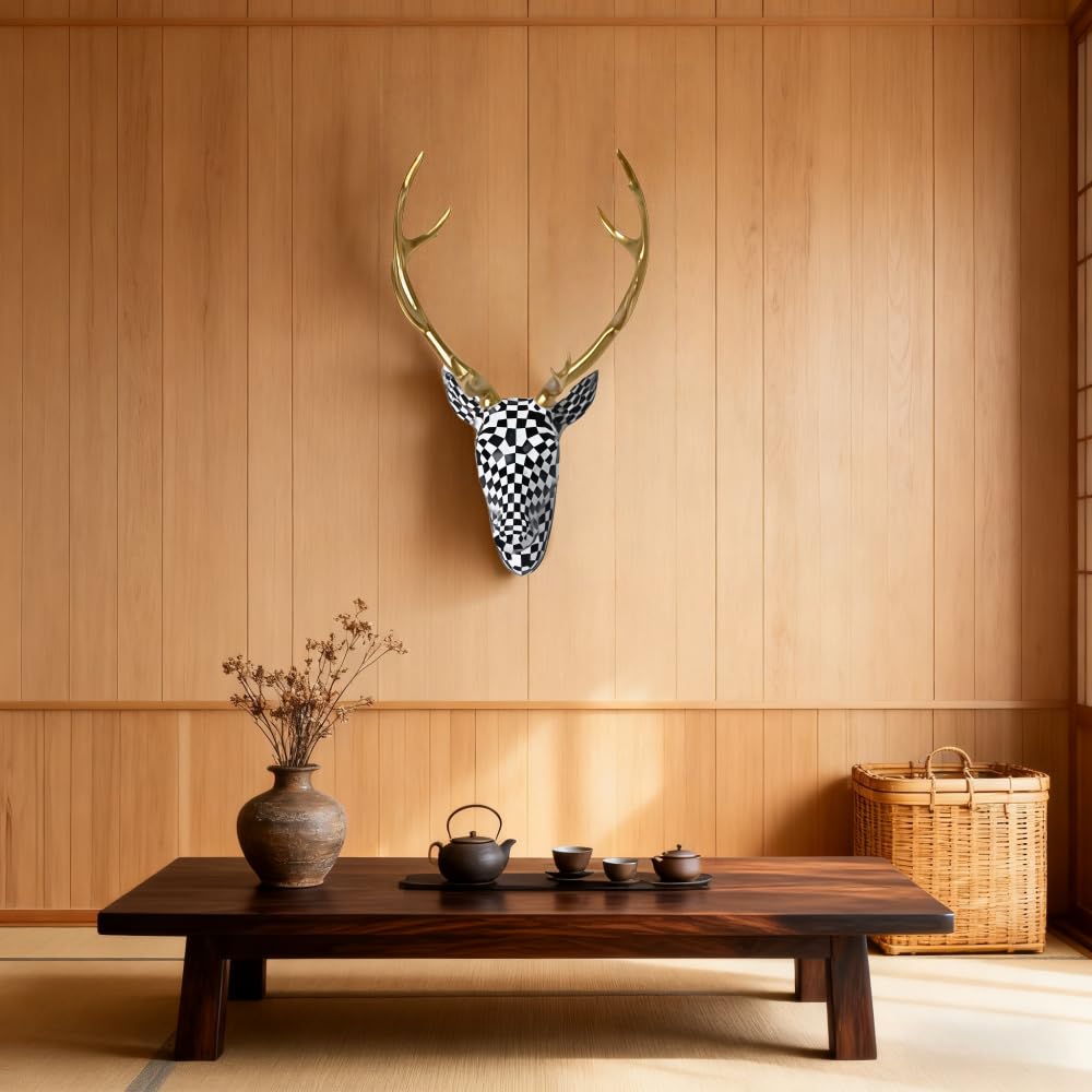 Deer Figurines,Animal Head Wall Decor,Deer Figurines Home Decor,Modern Home Decors,Head Art Wall Mount,Animal Statues For Wall