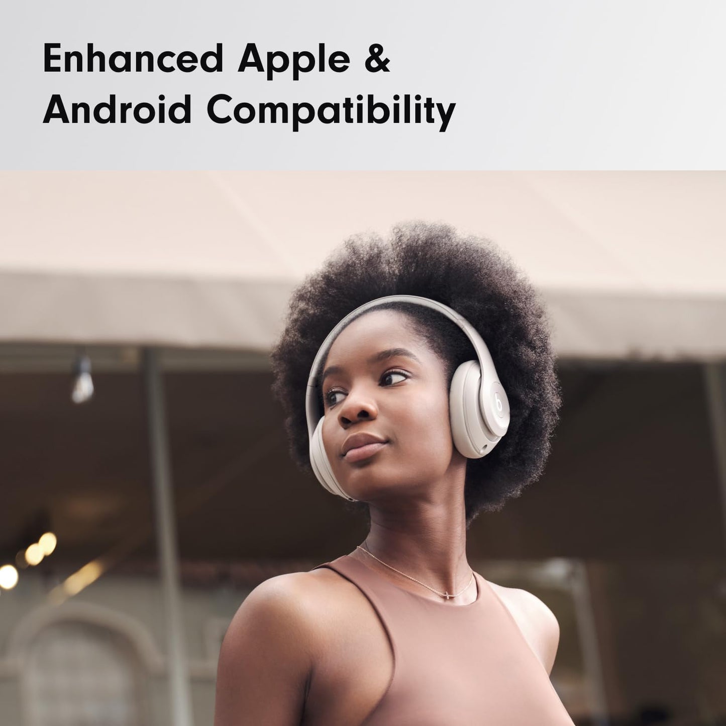 Beats Studio Pro-Premium Wireless Over-Ear Headphones- Up to 40-Hour Battery Life, Active Noise Cancelling, USB-C Lossless Audio, Apple & Android Compatible- Sandstone