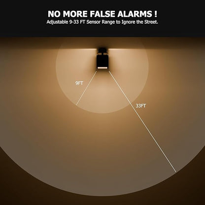 2025 NEW Motion Sensor Outdoor Lights 360° Adjustable Aluminum Outdoor Wall Sconce,1500LM LED Porch Light,Exterior Lighting fixtures Waterproof 3000K/4000K/5000K Front Porch Light for Garage Enterway