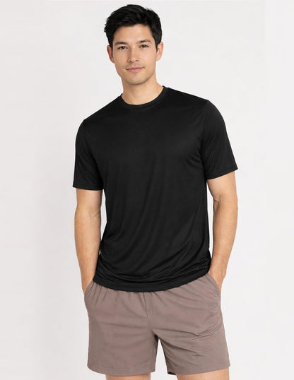 5 Pack Men’s Active Quick Dry Crew Neck T Shirts | Athletic Running Gym Workout Short Sleeve Tee Tops Bulk (Edition 7, X-Large)