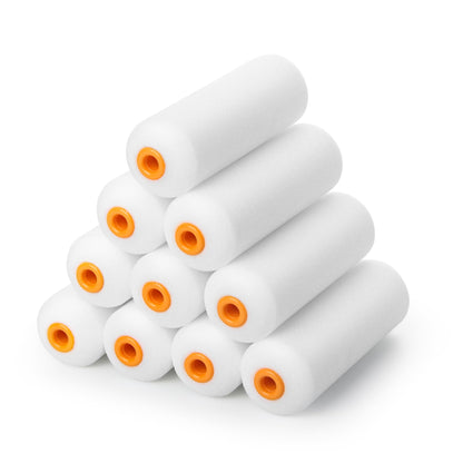 VOOMEY High Density Foam Paint Roller,Paint Roller Covers 6 inch,Small Paint Roller, Sponge Rollers for Painting House,Walls,Ceilings, Doors,Furniture(10 pack)