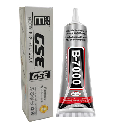 B7000 Jewelry Glue for Making, FITTDYHE 1PCS 50ML/1.69 fl oz Clear Adhesive for Rhinestone, Fabric, Multipurpose Super B-7000 for Phone Repair, Nail Art, Wood, Glass, Charms