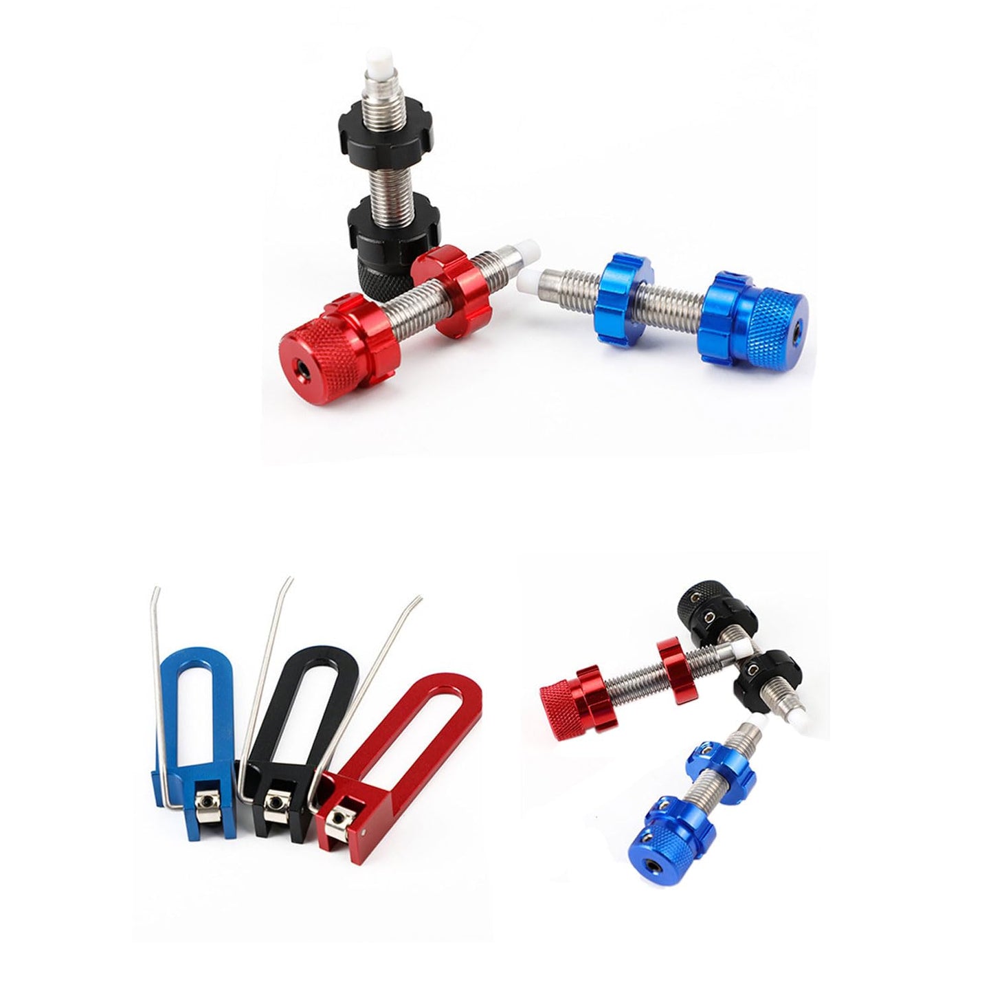 FUNTRESS Archery Cushion Plunger and Magnetic Arrow Rest Set Screw-in Pressure Button Metal Arrow Rest for Recurve Bow (Right-Hand, Blue)
