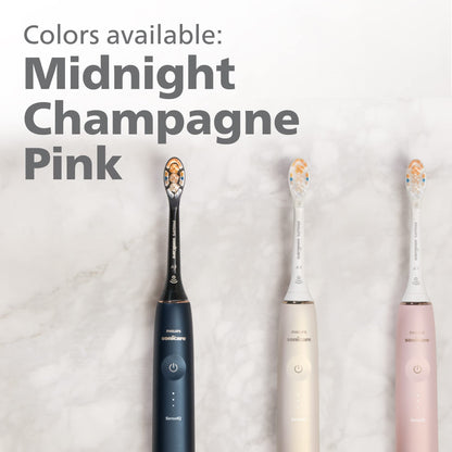 Philips Sonicare DiamondClean 9900 Prestige Electric Toothbrush - with SenseIQ Technology and Advanced AI App, 5 Brushing Modes, 3 Intensity Levels, Charging Travel Case,Midnight Blue, Model HX9990/12