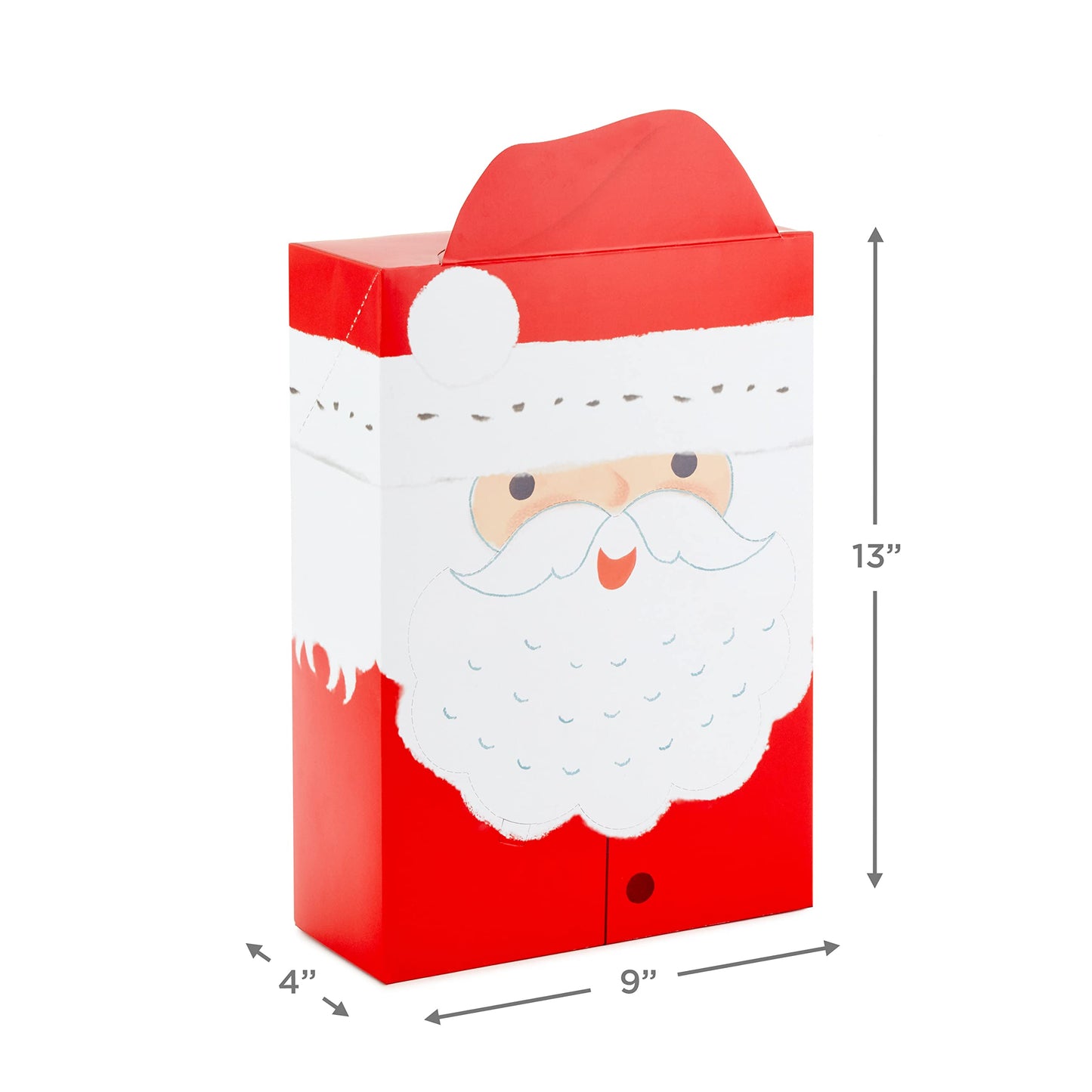 Hallmark Self-Sealing Christmas Gift Box Set with Zip Opening (Red Truck, Santa with Removable Beard Mask) for Kids & Grandchildren