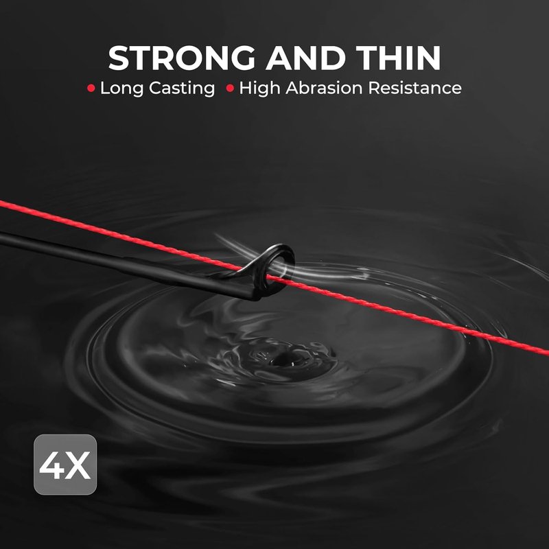 KastKing Superpower ColorShield Braided Fishing Line - 100% UHMWPE Fiber, Smooth & Strong | Colorfast, High Abrasion Resistance
