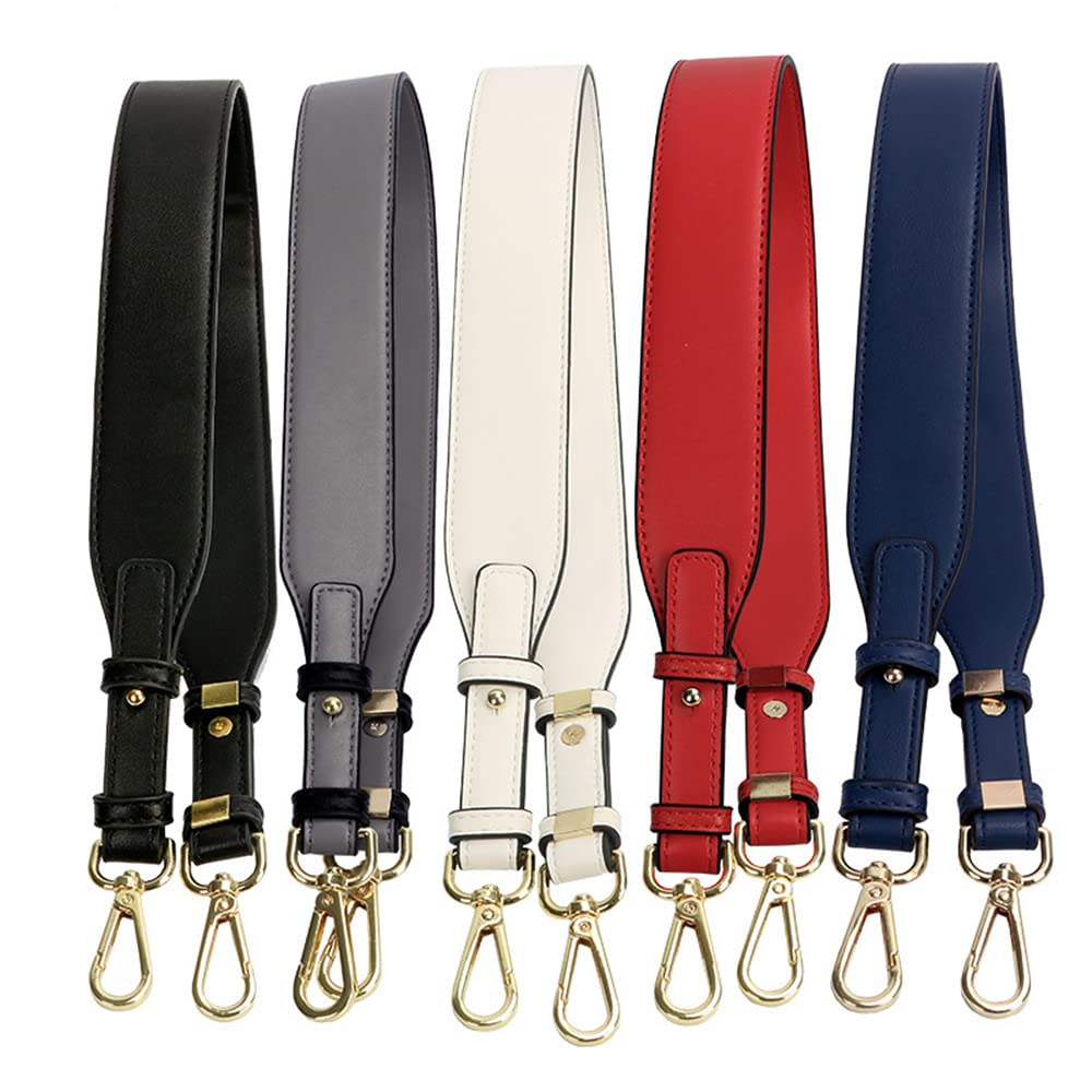 Purse Strap Adjustable Bag Strap for Purses Gold Clasps Bag Straps Replacement Purse Straps for Handbags Black Litchi