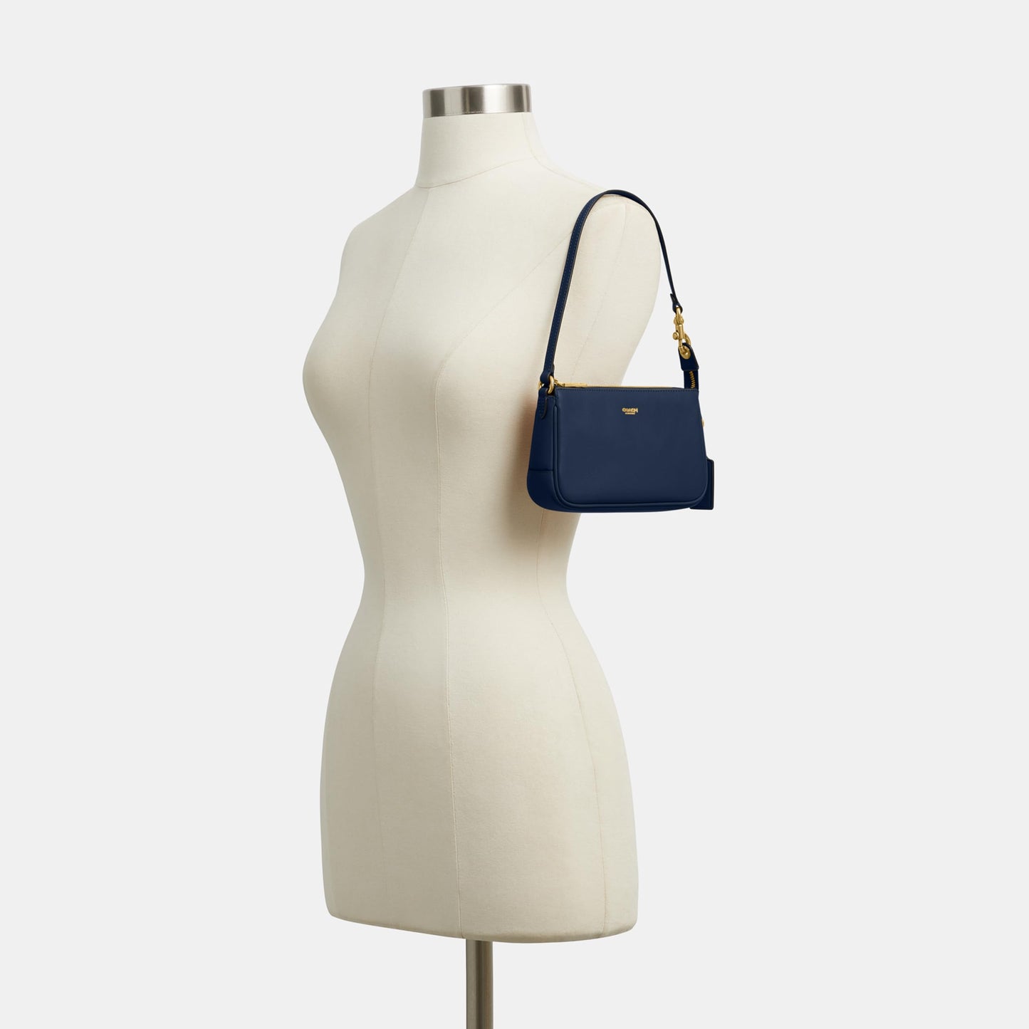 COACH Natural Grain Leather Plaza Bag 18