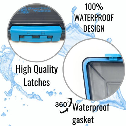 Reaction Tackle Ultimate Water-Resistant Tackle Box Trays with Removable Dividers - Organization and Storage Solution- 3-Pack Kit of 3-Clip Trays - 3700 3-pack