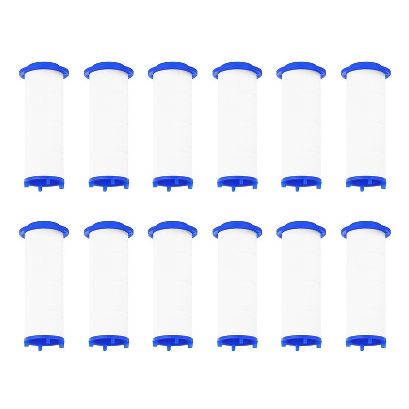 uxcell 12 Pcs Shower Head Filter 2.4 Inch PP Cotton Filter Cartridge Replacement High-Pressure Handheld Fan Shower Jet Sets