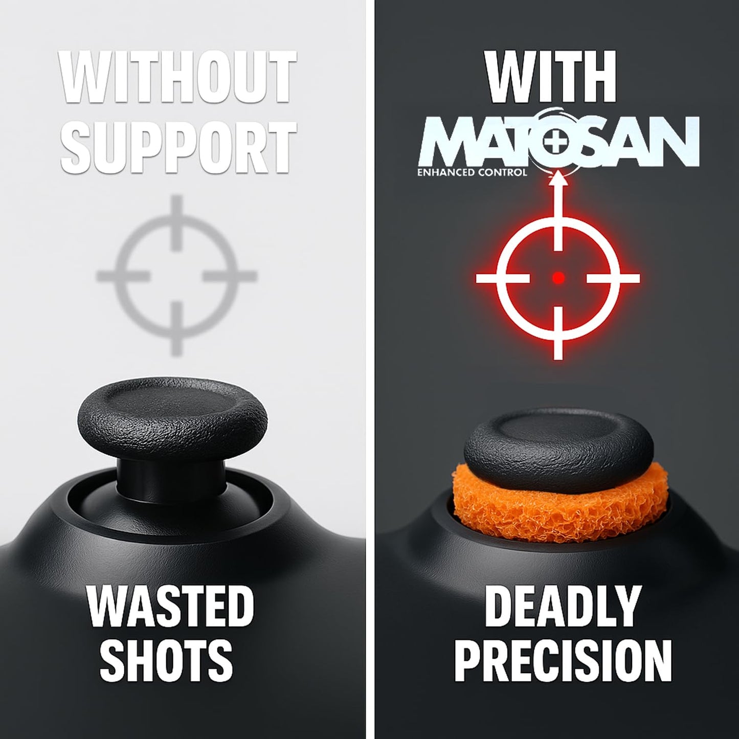 MatoSan® 5X Aim Assist Precision Rings – Compatible with PS4 Controller – Compatible with PS5 Controller – Gaming Accessories for PlayStation – Made in Germany