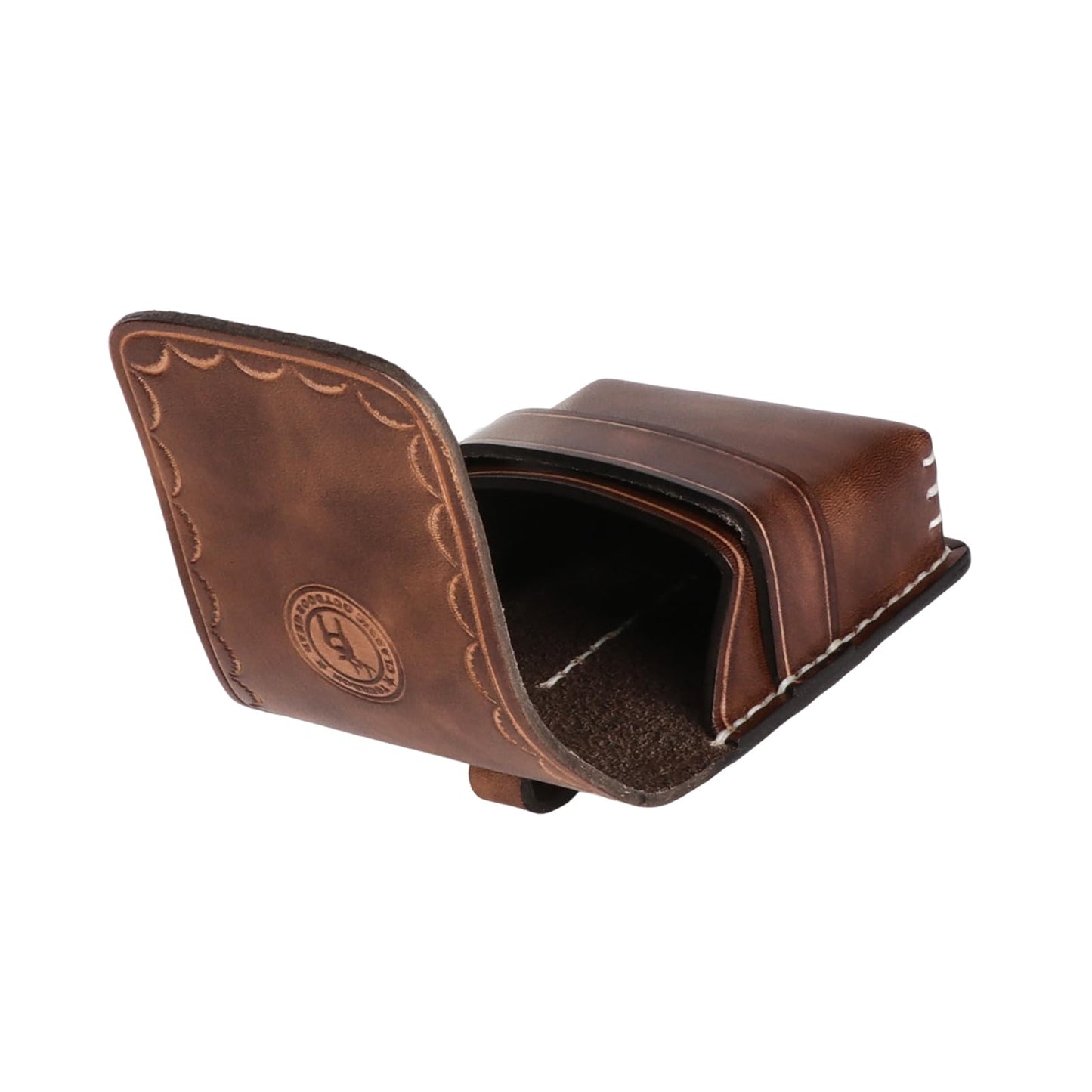 Tourbon Leather Cigarette Box Case Pouch Lighter Holder Playing Cards Secure Storage with 1.7" Belt Loop Travel Accessory
