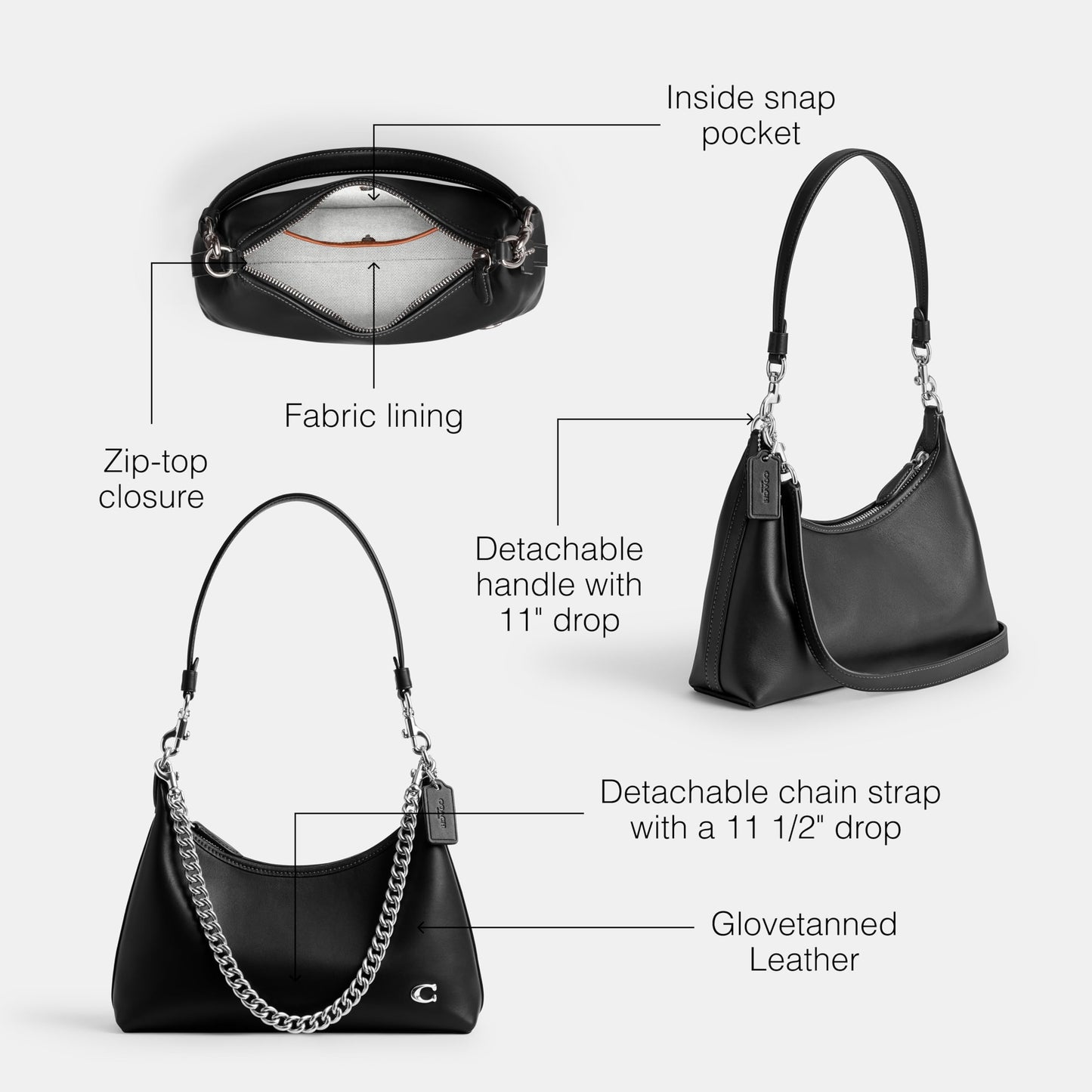 Coach Glovetanned Leather Juliet Shoulder Bag 25