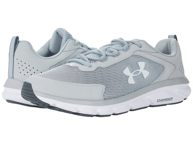 Under Armour Men's Charged Assert 9 Running Shoe, Mod Gray (101)/White, 9 M US