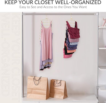 ZEDODIER 2 Pack Tank Top Hanger Space Saving, Bra Hangers