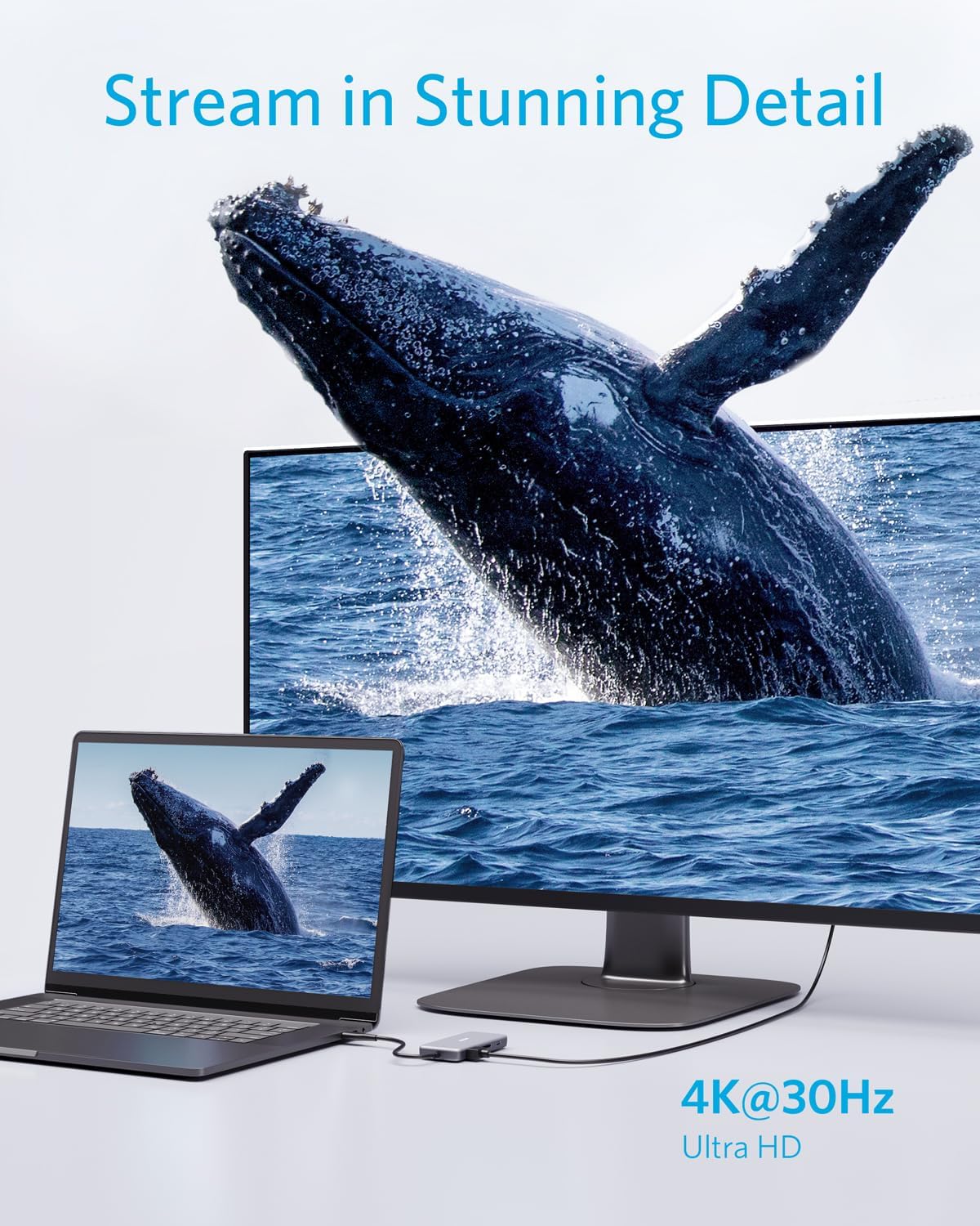 Anker USB C Hub (7-in-1), with 4K HDMI, 85W Power Delivery, USB-C and 2 USB-A 5Gbps Data Ports, microSD and SD Card Reader, for MacBook Air, MacBook Pro, XPS, and More