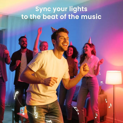 Treatlife Smart Light Bulb, Dimmable Multicolor and White LED Bulb, Compatible with Alexa, Google Assistant, A19 E26 8W (60W Equivalent), No Hub Required, 2 Pack
