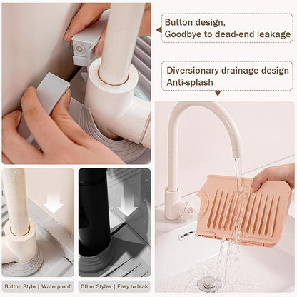 Button Style Faucet Drip Catcher – Silicone Faucet Mat
