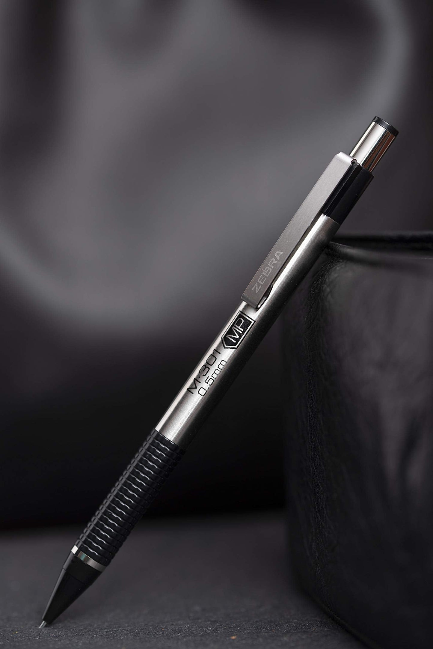 Zebra Pen M-301 Stainless Steel Mechanical Pencils, 0.7 mm, 2-Pack (54312)