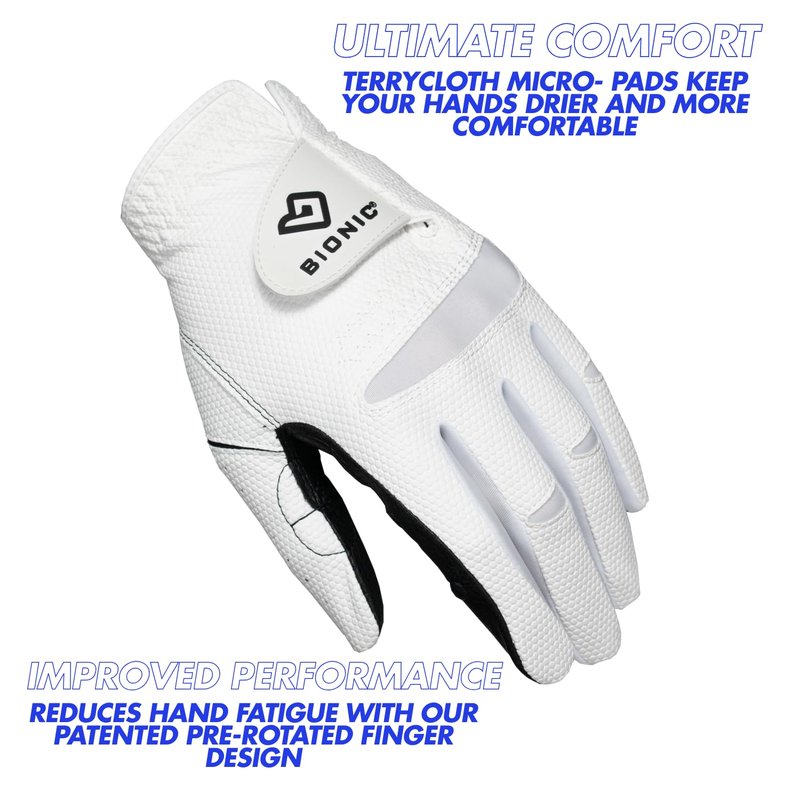 Bionic Men's RelaxGrip 2.0 Golf Glove, 2.0 DX, Left Hand, 2X-Large