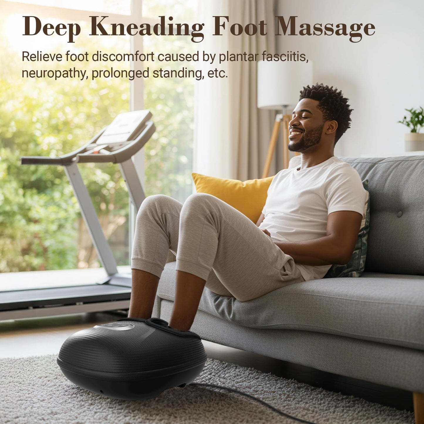 CuPiLo Foot Massager with Heat, FSA HSA Eligible Shiatsu Foot Massager Machine for Plantar Fasciitis, Vibration & Pressure for Neuropathy Pain, Gifts for Women Men, Fits Up to 12"