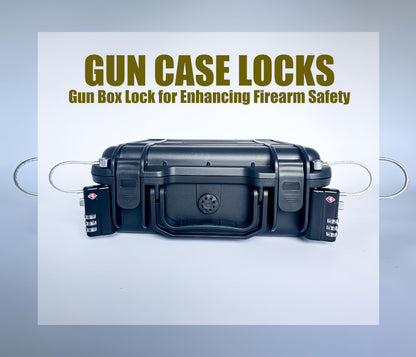 YOMOADD Professional TSA-Approved Gun Case Lock with Durable and Cut-Resistant Alloy Steel Shank — Secure Firearm Travel Case Lock for Gun Cases and Pistol Cases (1 Pack)