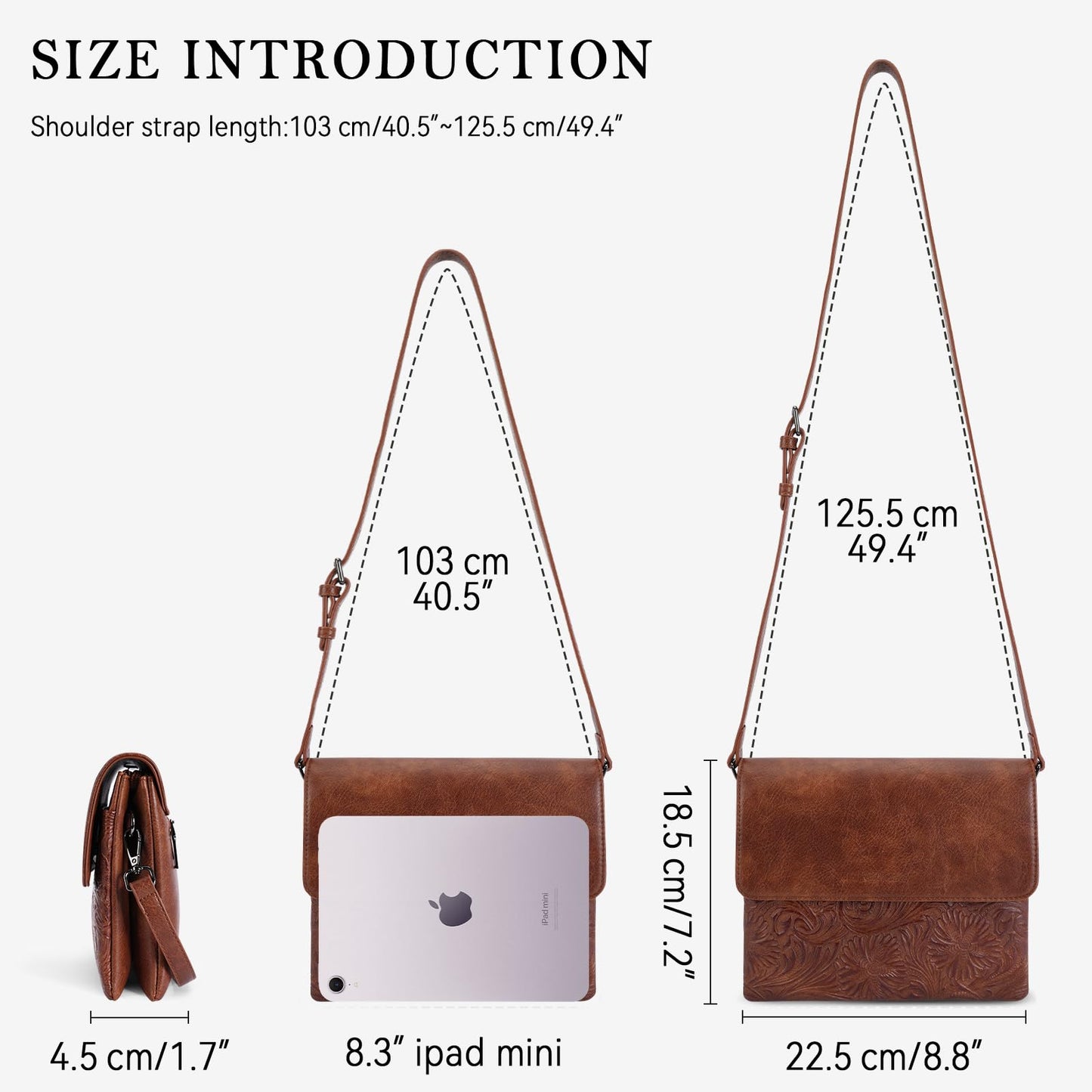 MEITRUE Small Crossbody Bags for Women, Vegan Leather Cell Phone Purse with Adjustable Strap
