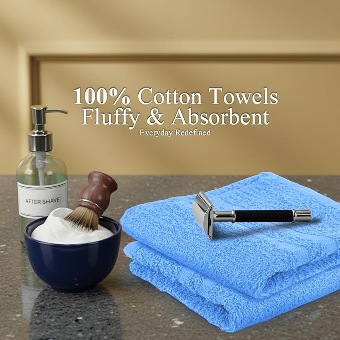 Hand Towels Light Blue Economy Salon Towels