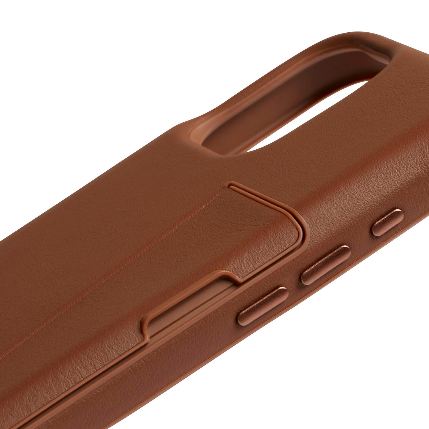 Bellroy Phone Case – 3 Card for iPhone 16 (Leather iPhone case, Phone Wallet) - Sienna