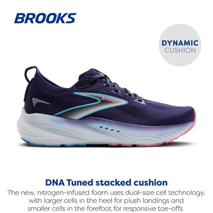 Brooks Women’s Glycerin 22 Neutral Running Shoe - Blue Ribbon/Peacoat/Dianthus - 11 Wide