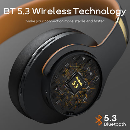 DOQAUS Bluetooth Headphones Over Ear, 90H Playtime, 3 EQ Modes, HiFi Audio, ENC Mic, Reinforced Durable Frame & Soft Earpads for Extended Wear, Phone, PC, Travel