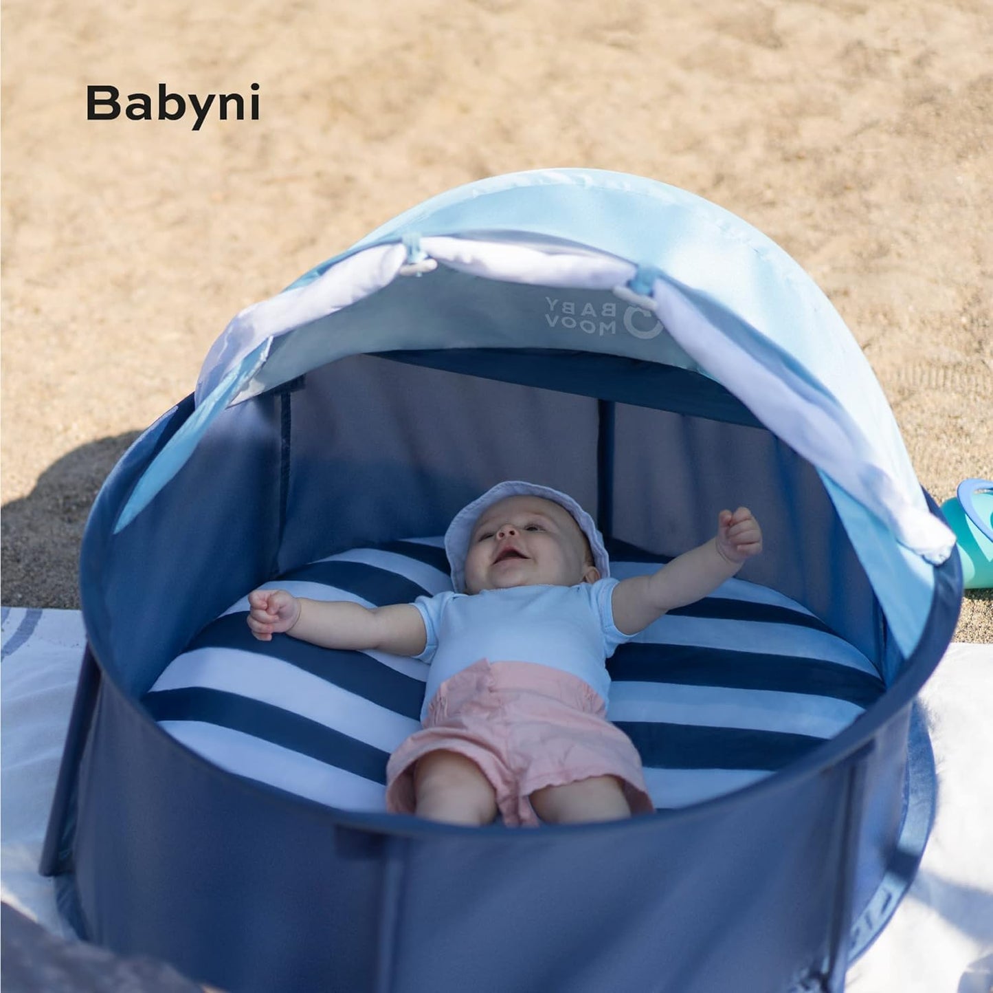 Babymoov Babyni Playpen, Activity Gym & Napper with Pop-Up System, 6 Toys and UPF 50+ Protection for Outdoor & Indoor Use